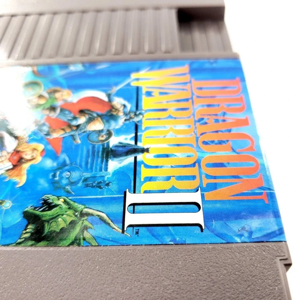 Dragon Warrior II (Nintendo NES, 1990) Authentic Cart Only Pristine Label Tested